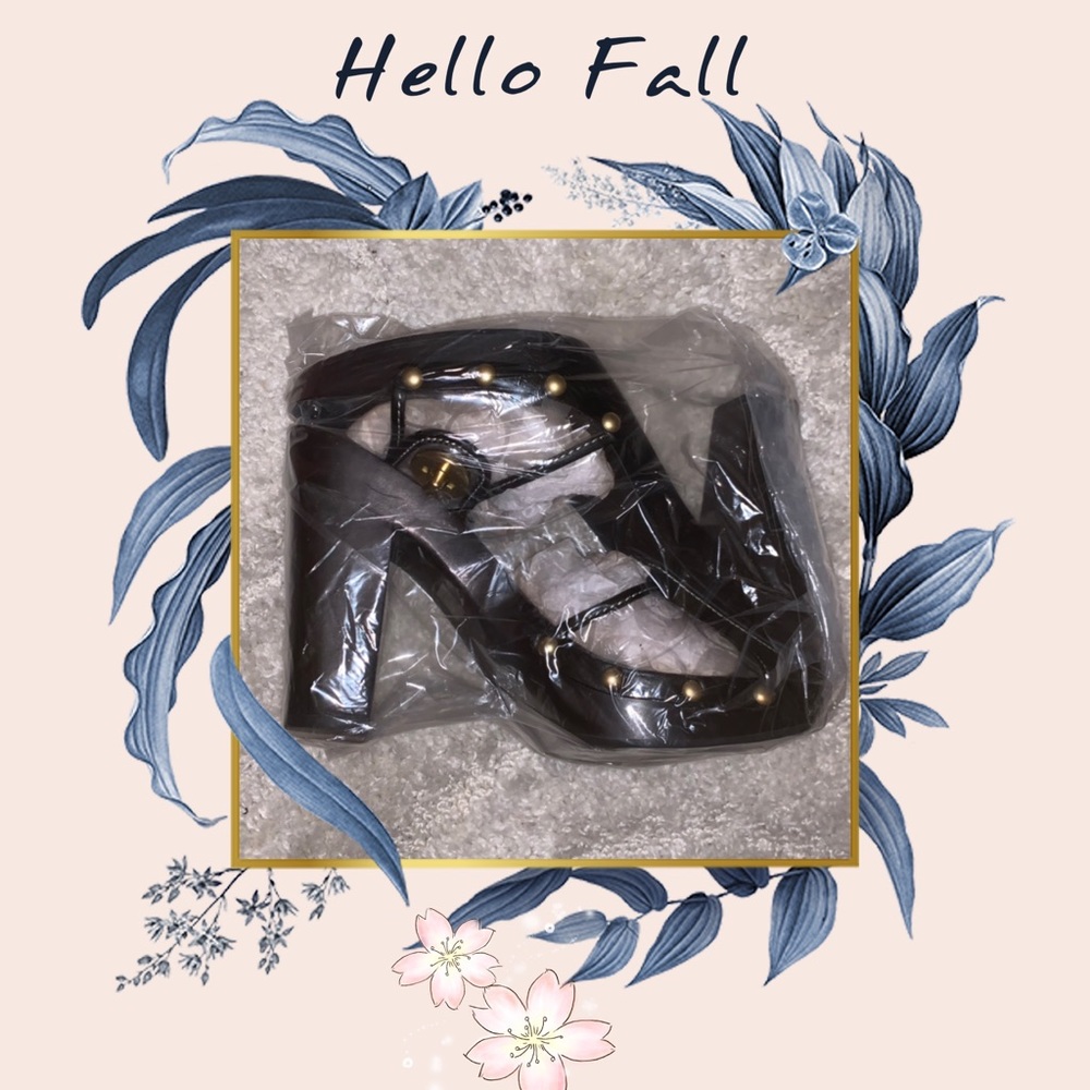 Coach CC frosted brown clogs Dk brown